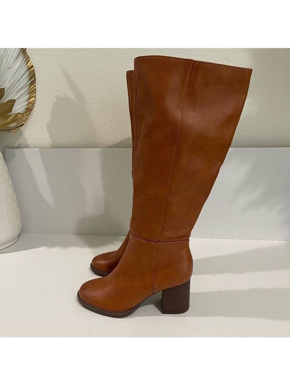 Women’s Zodiac Riona Brown Leather Riding Boots Size 7.5 US! - Picture 5 of 8